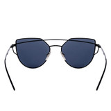 HEPIDEM Female Fashion Vintage Cat eye Sunglasses Women Brand Designer Ladies Mirror Flat Rose Gold Cateye Sun Glasses for Women