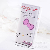 Hello Kitty Women Wallets Long Dull Polish PU Leather Wallet Female Double Zipper Clutch Coin Purse Ladies Wristlet Bolsas