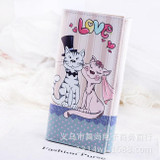 Hello Kitty Women Wallets Long Dull Polish PU Leather Wallet Female Double Zipper Clutch Coin Purse Ladies Wristlet Bolsas