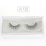 Genailish 3D Mink Eyelashes Upper Real Mink Lashes Soft Natural False Eyelashes 1 pair Handmade Fake Eye Lashes Extension-A13