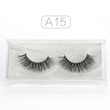 Genailish 3D Mink Eyelashes Upper Real Mink Lashes Soft Natural False Eyelashes 1 pair Handmade Fake Eye Lashes Extension-A13