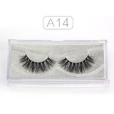 Genailish 3D Mink Eyelashes Upper Real Mink Lashes Soft Natural False Eyelashes 1 pair Handmade Fake Eye Lashes Extension-A13