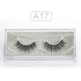 Genailish 3D Mink Eyelashes Upper Real Mink Lashes Soft Natural False Eyelashes 1 pair Handmade Fake Eye Lashes Extension-A13
