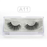 Genailish 3D Mink Eyelashes Upper Real Mink Lashes Soft Natural False Eyelashes 1 pair Handmade Fake Eye Lashes Extension-A13
