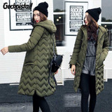 Geckoistail New Winter Fashion Women Jacket Parka Coats Hooded Down Cotton Thickr Warm Female Jackets Parka Outerwear T0611