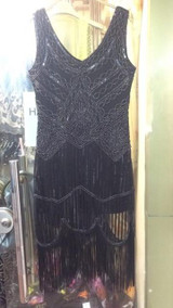 Gatsby Dress 1920s Flapper Dress Women Sequin Handmade Embellished Fringe Dress Dance Gatsby Costumes Vintage Party Dress