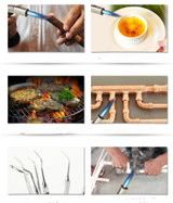 Gas Cooker Lighters Recycling Refillable Mini Windproof Cigarette Lighters Elbow Ignition Jet Butane Torch Gas Lighters