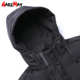 GAREMAY Men's Down Jackets With White Duck Down Coats Winter Male Plus Size Hooded Coat For Man Parkas Warm Feather Jacket Men