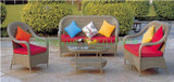 Garden sofa set furniture in rattan material Patio wicker sofa set