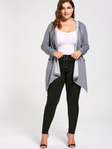 Gamiss Women Sexy Plus Size Lace Up Skinny Leggings Women High Elastic Waist Fitness Leggings Casual Pencil Pants Workout XL-5XL