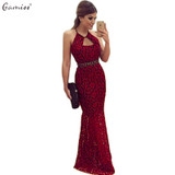 Gamiss Summer Women Casual Sexy Sleeveless Lace Evening Party Dress Female Elegant Backless Long Maxi Dress Red vestido de festa
