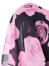 Gamiss Summer Plus Size 5XL Rose Valentine Overlay Capelet Dress Women Clothing Chiffon Elegant Party Pencil Dress Vestidos