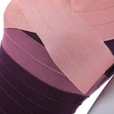 Gamiss Sexy Club Dress New Women Summer Style Off Shoulder Bodycon Bandage Dress Celebrity Knitted Striped Party Dresses vestido