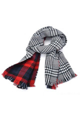 IMC Lady Women's Long Check Plaid Tartan Scarf Wraps Shawl Stole Warm Scarves Red