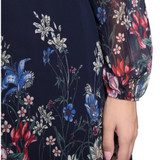 ILISMABA Fall The New Ms Fashion Harajuku Chiffon Long Sleeve Dresses Printing Floral Pattern High Quality Women Brands Dresses