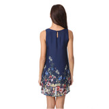 ILISMABA 2017 Summer Sexy The New Ms Fashion Harajuku Chiffon Dresses Printing Floral Pattern High Quality Women Brands Dresses