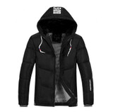 IGGY Warm Thick Men's Winter Jacket For Men Padded Coat Mens Windbreaker Black Snow Hooded Parka Jackets Red Gray Black Blue