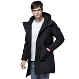 IEMUH Fashion Winter Outwear Down Jacket Men Windproof Waterproof Grey Duck Down Coat Parka Male Long Plus Size Thick Warm Coat