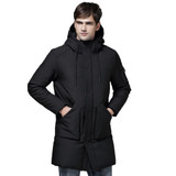 IEMUH Fashion Winter Outwear Down Jacket Men Windproof Waterproof Grey Duck Down Coat Parka Male Long Plus Size Thick Warm Coat
