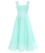 iEFiEL Kids Girls Flower Lace Dress for Party and Wedding Bridesmaid Floral Girl Dress Ball Gown Prom Formal Maxi Dress 4-14Y