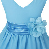 iEFiEL Kids Flower Girl Dress Vestido Wedding Princess Bridesmaid Party Vestido Pageant Ball Gown Floral Dress For Formal Party
