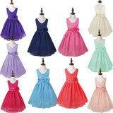 iEFiEL Kids Flower Girl Dress Vestido Wedding Princess Bridesmaid Party Vestido Pageant Ball Gown Floral Dress For Formal Party