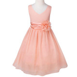 iEFiEL Kids Flower Girl Dress Vestido Wedding Princess Bridesmaid Party Vestido Pageant Ball Gown Floral Dress For Formal Party