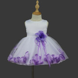 iEFiEL Infant Baby Toddler Girls Flower Petals Wedding Bridesmaid Flower Girl Formal Pageant Princess Party Dress Photo Props