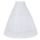 iEFiEL 3 Hoops Petticoat Underskirt Long Skirt Crinoline Slip for Bridal/Flower Women Girls Wedding Birthday Party Skirts