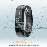 ID115 Smart Bracelet Fitness Tracker Step Counter Activity Monitor Band Alarm Clock Vibration Wristband For Iphone Android Phone