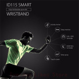 ID115 Smart Bracelet Fitness Tracker Step Counter Activity Monitor Band Alarm Clock Vibration Wristband For Iphone Android Phone