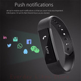 ID115 Smart Bracelet Fitness Tracker Step Counter Activity Monitor Band Alarm Clock Vibration Wristband For Iphone Android Phone