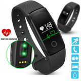 ID107 Heart Rate Smart Bracelet Watch Heart Rate Monitor Pedometer Smart Band Wireless Fitness Tracker Wristband for Android iOS