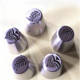 Icing Piping Tips 2PCS Christmas Tree Special Russian Leaf Nozzle Bakeware Cupcake Cake Decorating Pastry Baking Tools