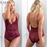ICHOIX Sexy Spaghetti Strap lace bodysuit elegant Skinny 2017 backless jumpsuit romper sexy bodies woman feminino bodysuit women