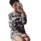 Fashion Women Camouflage Hoody Harajuku Thin Pullover Hoodies Girls Tracksuit Long Sleeve Sweatshirts Pullover Mujer Sudadera Q4