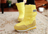 Fashion women boot waterproof women winter mid-calf snow boots flat heels winter boot warm snow shoes woman 9colors big size