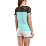Fashion Women Blouses Summer Lace Chiffon Blouse 2016 Blusa Feminina Tops Fashion Chemise Femme Shirts 4XL Plus Size