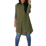 Fashion Women Blouse Shirt Chiffon Casual Blusas Feminina Tops Tee Chemise Femme Vintage Clothing Long Sleeve Plus Size Ladies