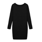 Fashion Winter Women Sweater Dress Women Clothes Ladies Long Sleeve Knitted Bodycon Stretch Party Casual Dress Black Gray