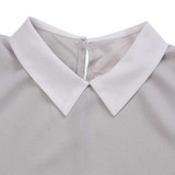 Fashion WJ Women Casual Blouse Short Sleeve Loose Summer Chiffon Shirt Tops Shirt Blouse Women Clothing