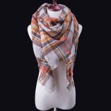 Fashion Winter Scarf For Women blanket Scarf Women Plaid Cashmere Scarves Warm Brand Shawls bandana Drop Shipping