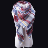 Fashion Winter Scarf For Women blanket Scarf Women Plaid Cashmere Scarves Warm Brand Shawls bandana Drop Shipping