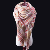 Fashion Winter Scarf For Women blanket Scarf Women Plaid Cashmere Scarves Warm Brand Shawls bandana Drop Shipping