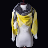 Fashion Winter Scarf For Women blanket Scarf Women Plaid Cashmere Scarves Warm Brand Shawls bandana Drop Shipping