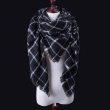 Fashion Winter Scarf For Women blanket Scarf Women Plaid Cashmere Scarves Warm Brand Shawls bandana Drop Shipping