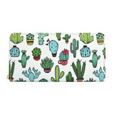 Fashion Wallets Women Cute Pattern Cactus Prints Phone Bag Purses Ladies Zipper Coins Purses Female Carteras Feminina Clutches