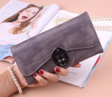Fashion Wallet For Ladies Women Wallets Matte Leather Casual Women Wallet Elegant Female Purses Ladies Wallets Leather C2273/l