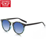 Fashion Vintage Sunglasses Women Round Gradient Sun Glasses Women Eyewear Brand New Designer Retro Female Oculos de sol Feminino