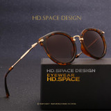 Fashion Vintage Round Sunglasses Women Brand Design Sunglasses Eyeglasses Alloy Legs Shades Lunettes de soleil LM027